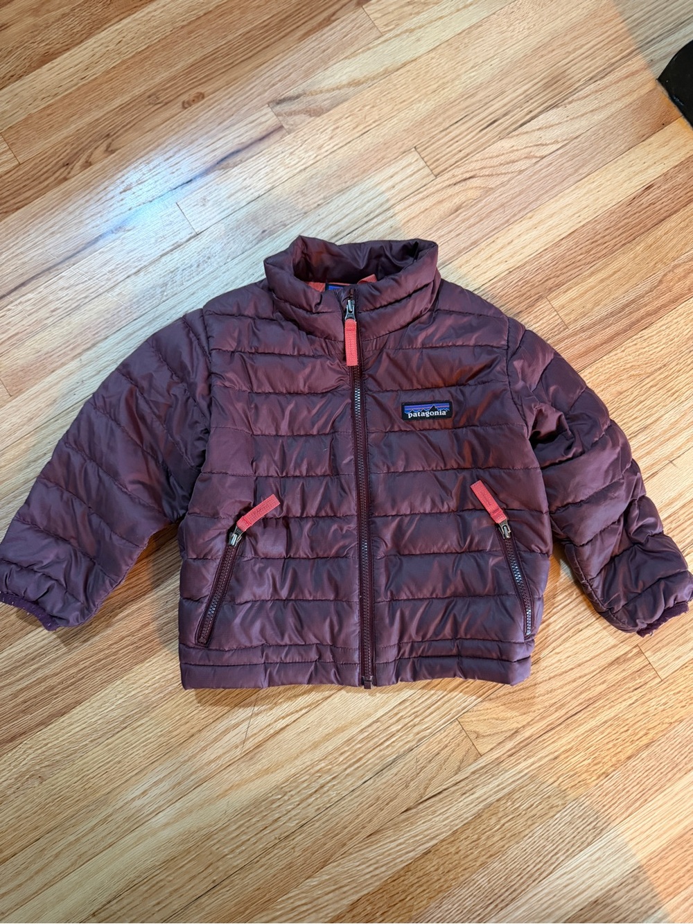 Patagonia Kids Puffer Jacket in Deep Burgundy
